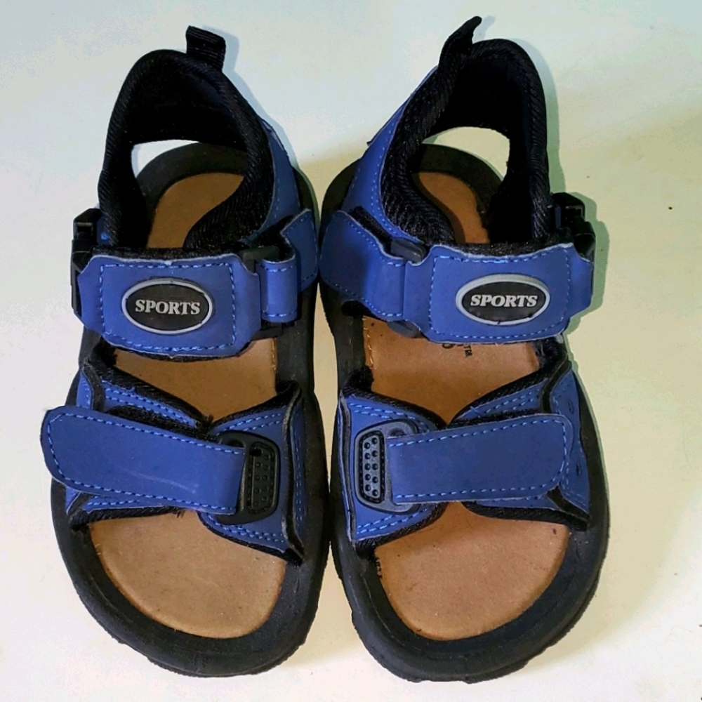 Tendertoes sport, Toddler size 9, blue strap sandles